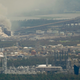 A chemical fire burns at a Biolab manufacturing facility during the aftermath of Hurricane Laura Thursday, Aug. 27, 2020, near Lake Charles, Louisiana.